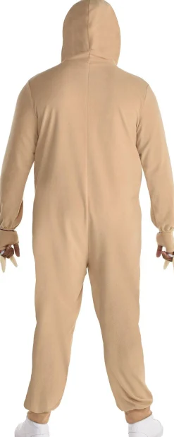Sale Adult Sloth One Piece Zipster Costume - Plus Size Plus Size Costumes