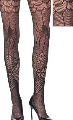 Flash Sale Adult Spiders And Webs Fishnet Pantyhose Tights