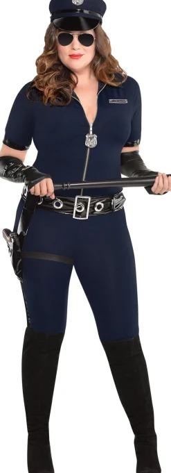 Best Sale Adult Stop Traffic Sexy Cop Costume - Plus Size Plus Size Costumes