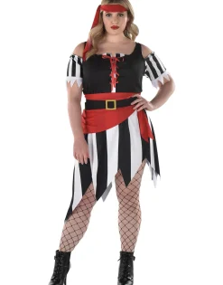 Party City Adult Sultry Shipmate Plus Size Costume|Women Pirate