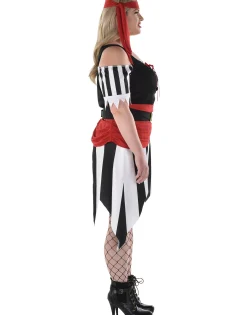 Party City Adult Sultry Shipmate Plus Size Costume|Women Pirate