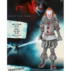 Best Adult Tattered Pennywise Deluxe Costume - It Chapter Two Men Scary
