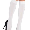 New Adult White Knee-High Stockings Tights