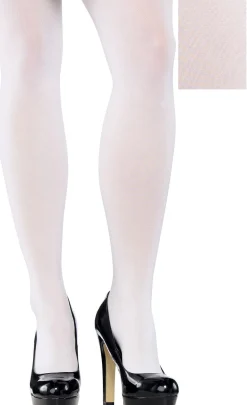 New Adult White Tights Plus Size Tights