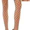 Sale Adult Wide Diamond Black Fishnet Pantyhose Tights