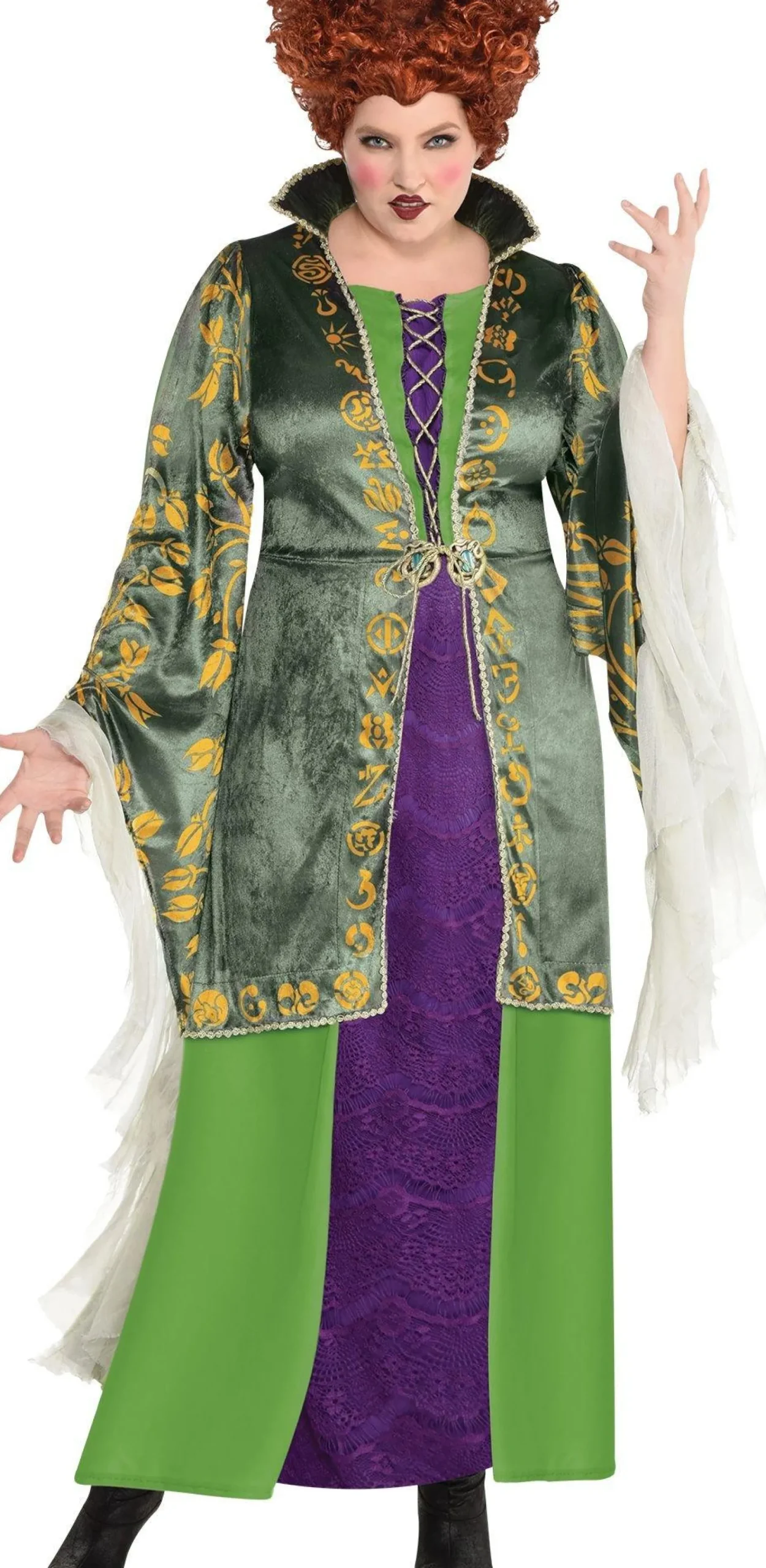 Clearance Adult Winifred Sanderson Costume Plus Size - Disney Hocus Pocus Plus Size Costumes