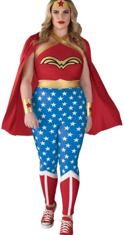 Hot Adult Wonder Woman Plus Size Costume - Dc Originals Plus Size Costumes
