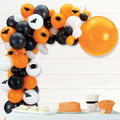 Party City Air-Filled Bats & Spiders Halloween Balloon Garland Kit| Balloons