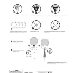 Party City Air-Filled Iridescent Skeleton Foil & Latex Balloon Yard Sign, 64In| Balloons