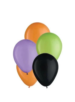 Party City Air-Filled Orange, Black, Green & Purple Boo Halloween Tabletop Or Hangable Balloon Hoop Kit| Balloons