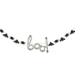 Party City Air-Filled Orange, Black, Green & Purple Boo Halloween Tabletop Or Hangable Balloon Hoop Kit| Balloons