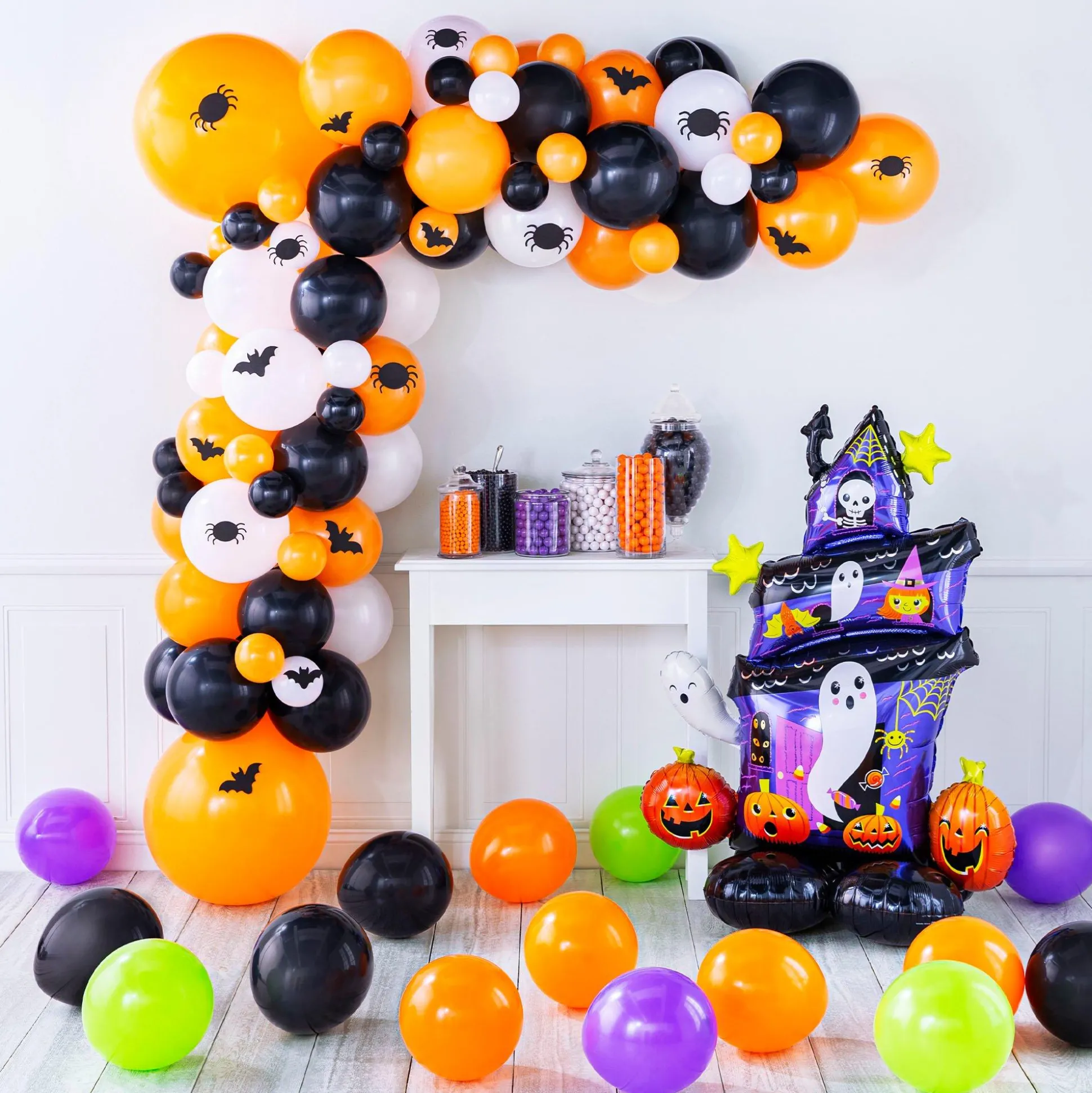 Party City Airloonz Halloween Haunted House Balloon, 35In X 50In| Balloons