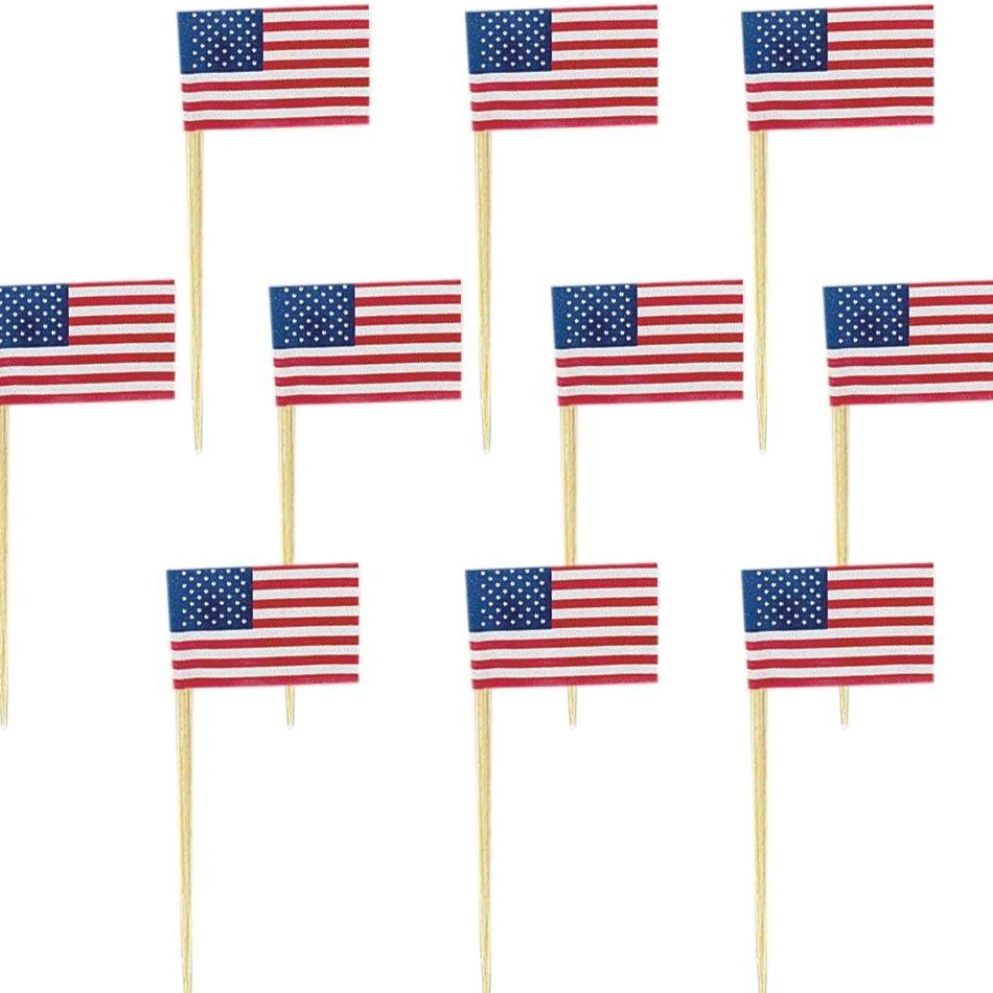 Clearance American Flag Picks 120Ct Baking Supplies