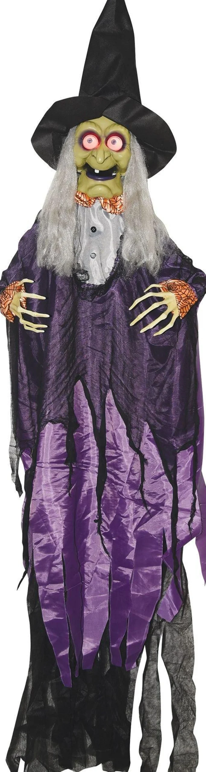 Party City Animated Black & Purple Witch Decoration| Animatronics