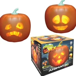 Party City Animated Light-Up Talking Jabberin' Jack Pumpkin Decoration, 9In X 11In| Home Décor