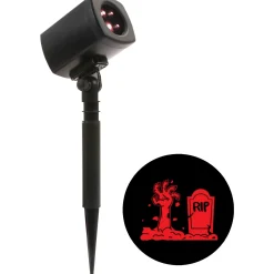 Party City Animated Zombie Rises Motion Projector, 5.25In X 7.5In| Strobe Lights & Black Lights