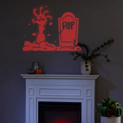 Party City Animated Zombie Rises Motion Projector, 5.25In X 7.5In| Strobe Lights & Black Lights