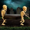 Party City Animatronic Coffin-Carrying Skeletons With Music, 22.5In X 17.3In - Halloween Decoration| Animatronics