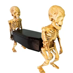 Party City Animatronic Coffin-Carrying Skeletons With Music, 22.5In X 17.3In - Halloween Decoration| Skeletons