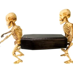 Party City Animatronic Coffin-Carrying Skeletons With Music, 22.5In X 17.3In - Halloween Decoration| Skeletons