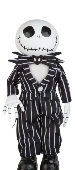 Disney Channel Animatronic Jack Skellington Standing Halloween Decoration, 13.4In - The Nightmare Before Christmas| Decorations