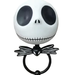 Party City Animatronic Jack Skellington Plastic Door Knocker Halloween Decoration, 9.5In X 16.5In - Disney The Nightmare Before Christmas| The Nightmare Before Christmas