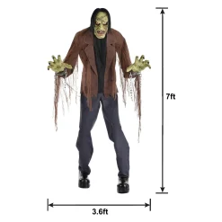 Party City Animatronic Light Up Talking Mad Monster Marlon, 7Ft| Animatronics