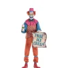 Party City Animatronic Light Up Talking Neon Ice Cream Clown, 6Ft| Creepy Carnival