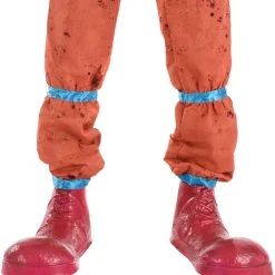 Party City Animatronic Light Up Talking Neon Ice Cream Clown, 6Ft| Creepy Carnival