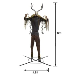 Party City Animatronic Light Up Wendigo, 12Ft| Animatronics