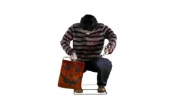 Party City Animatronic Light-Up Crouching Zombie Child, 2.3Ft X 3Ft - Halloween Decoration| Animatronics