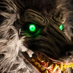 Party City Animatronic Light-Up Lanky Werewolf, 5.3Ft - Halloween Decoration| Animatronics