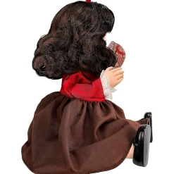 Party City Animatronic Light-Up Talking Zombie Doll With Tea Cup Plastic & Fabric Decoration, 11In X 12In| Animatronics