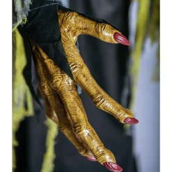 Party City Animatronic Light-Up Talking Towering Witch Halloween Decoration, 10Ft| Animatronics