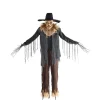 Party City Animatronic Light-Up Talking Dropdown Scarecrow Decoration, 8.2Ft| Animatronics