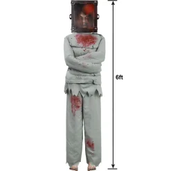 Party City Animatronic Light-Up Torture Box Woman, 6Ft - Halloween Decoration| Animatronics