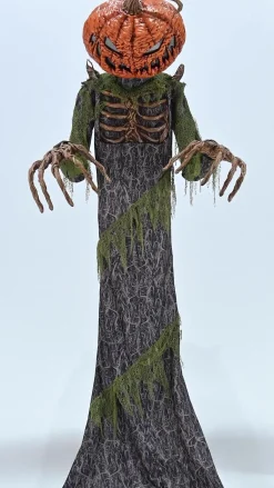 Party City Animatronic Light-Up Towering Pumpkin Creep, 12Ft| Animatronics