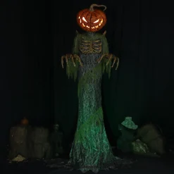Party City Animatronic Light-Up Towering Pumpkin Creep, 12Ft| Animatronics
