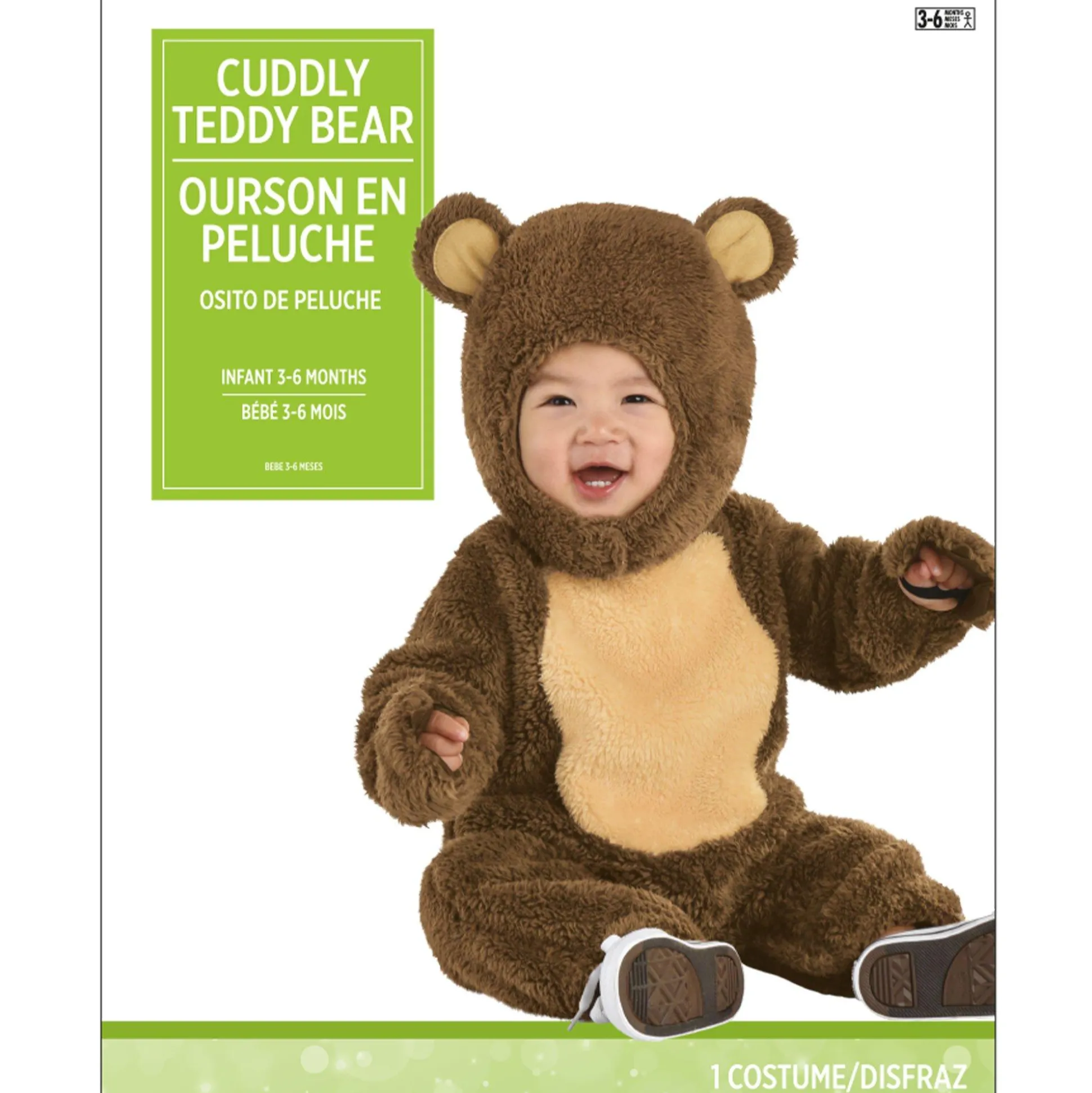Party City Baby Cuddly Teddy Bear Costume| Baby Girl