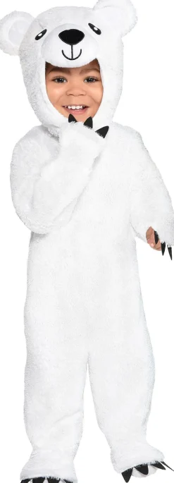 Party City Baby Soft Cuddly Polar Bear Costume| Baby Girl