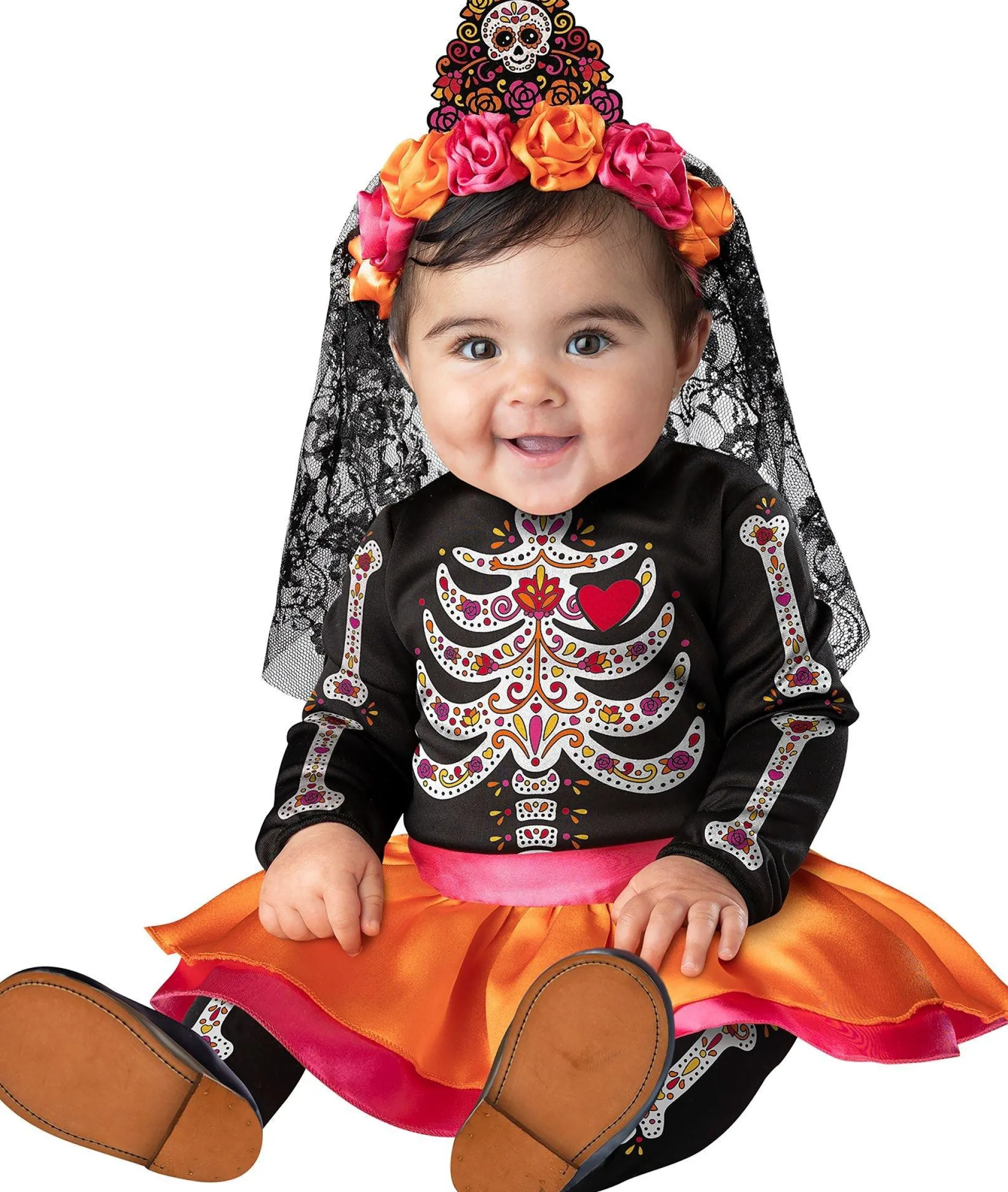 Party City Baby Sugar Skull Sweetie Costume| Baby Girl