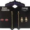 Outlet Bats, Fangs & Skeletons Halloween Earring Set, 3Ct Jewelry