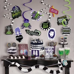 Party City Beetlejuice Room Decorating Kit| Window & Wall Décor