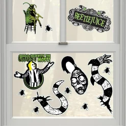 Party City Beetlejuice Vinyl Decals, 12Pc| Decorations