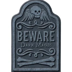 Party City Beware Dark Magic Tombstone, 8In X 12In| Tombstones & Fencing