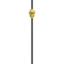 Party City Black & Metallic Gold Skull Straws 6Ct| Boneyard Glam
