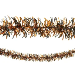 Party City Black & Orange Tinsel Garland| Window & Wall Décor
