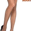 New Black & Silver Diamond Fishnet Stockings Tights