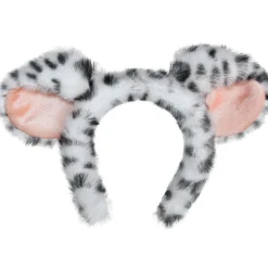 Clearance Black & White Furry Dog Ears Headband Headbands, Tails