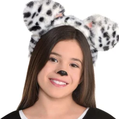 Clearance Black & White Furry Dog Ears Headband Headbands, Tails